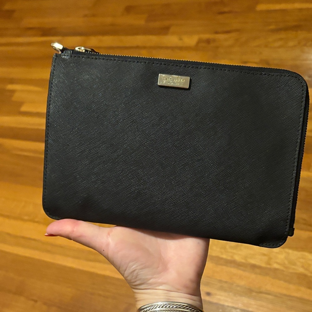 Kate Spade Black Wristlet Clutch